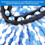 Spin Mop Heads & Scrub Brush Refills for O-Cedar Rinse Clean 2 Tank Microfiber Replacement without Bucket or Handle Machine Washable Reusable Eco-Friendly Choice