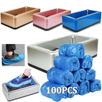 100-300Pcs Shoe Covers Automatic Disposable Shoe Cover Waterproof Overshoes Dispenser Hand-Free Household Cleaning Shoe Covers